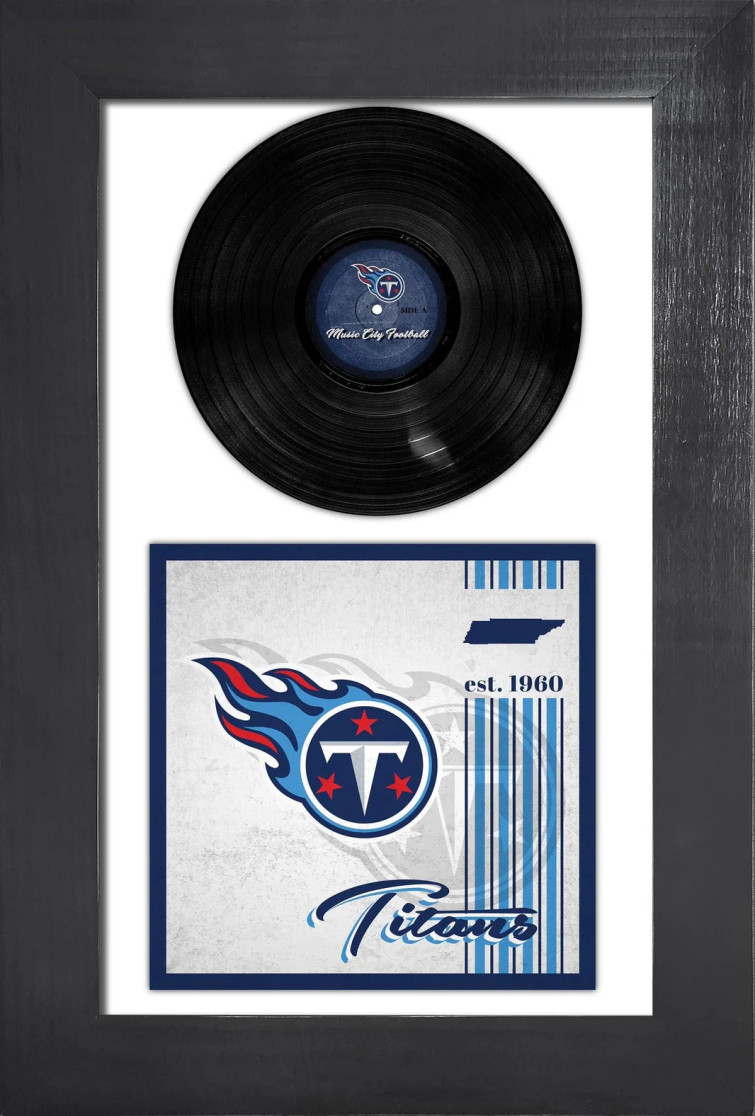 Tennessee Titans 3 Piece Classic Album & Vinyl In Frame