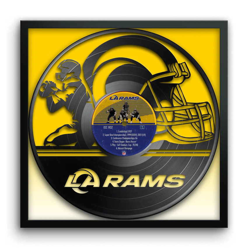 Los Angeles Rams Vinyl Record Print