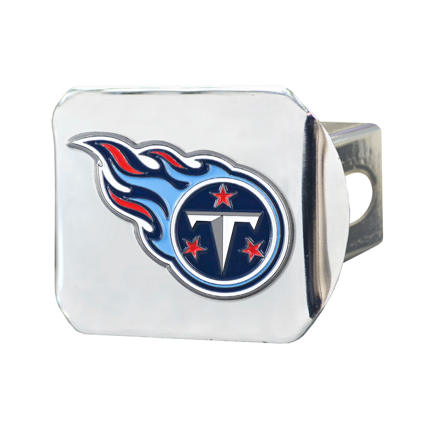 Tennessee Titans Hitch Cover - 3D Color Emblem Flaming T Primary Logo