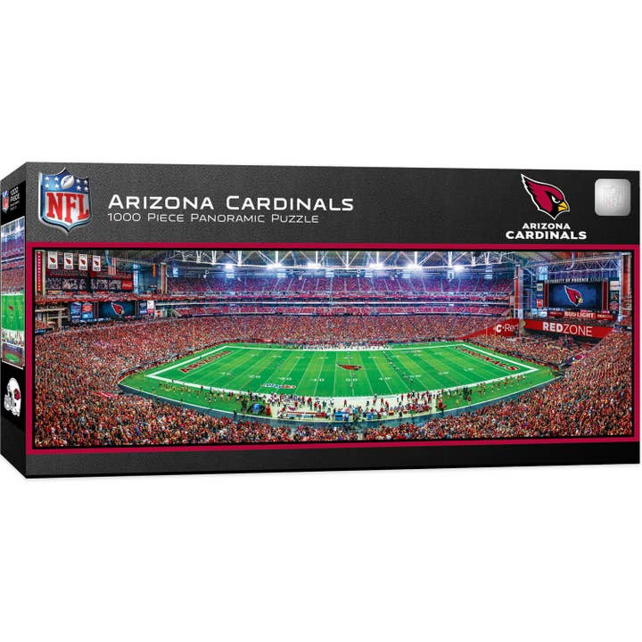 Arizona Cardinals 1000 Piece Panoramic Puzzle NFL Jigsaw Puzzle Fan Activity - Center View
