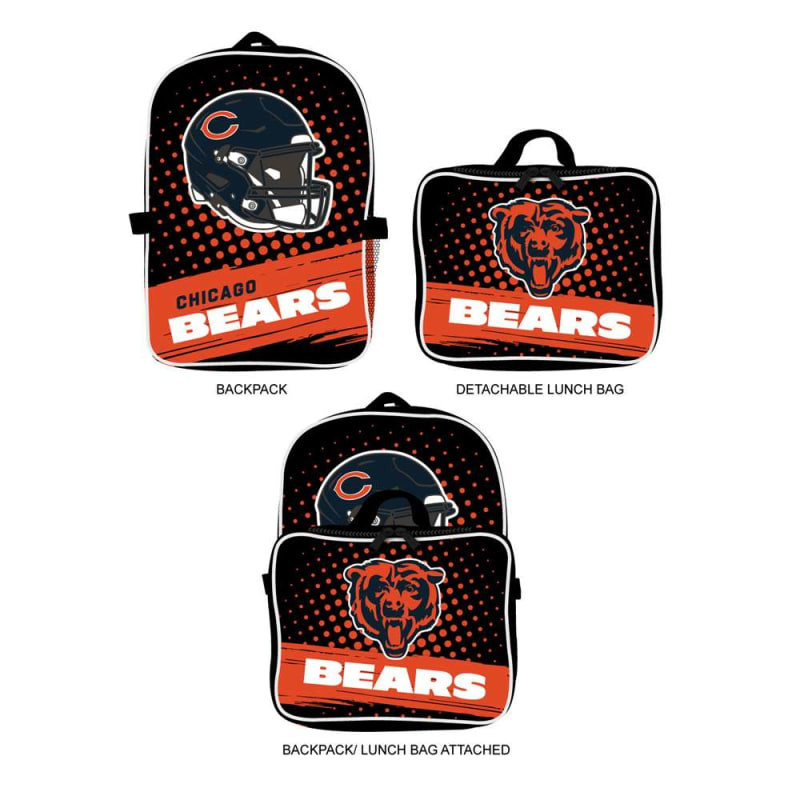 Chicago Bears Backpack Lunchbox Set