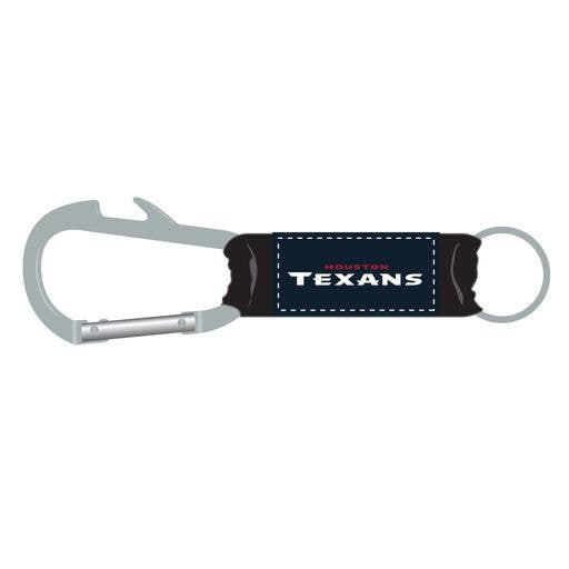 Houston Texans Bottle Opener Carabiner Keychain