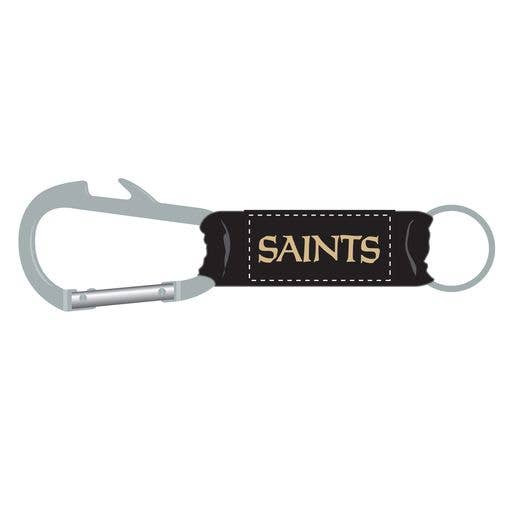 New Orleans Saints Bottle Opener Carabiner Keychain