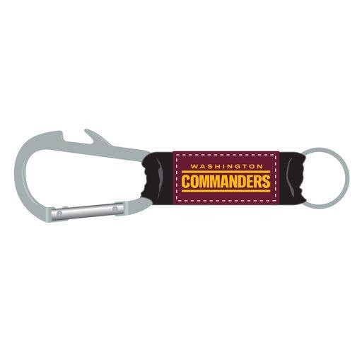 Washington Commanders Bottle Opener Carabiner Keychain