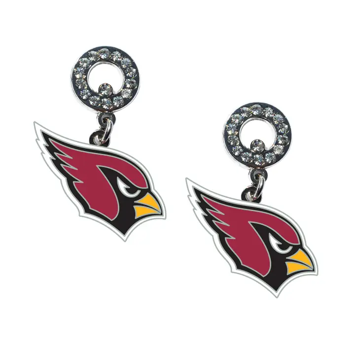 Arizona Cardinals Rhinestone Earrings