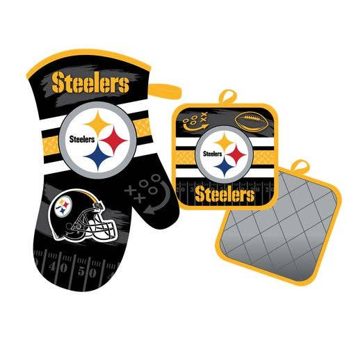 Pittsburgh Steelers Oven Mitt and Pot Holder Kitchen Heat Resistant
