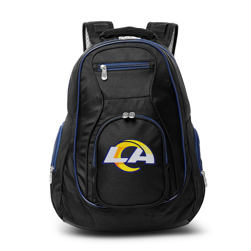 Los Angeles Rams 19" Premium Laptop Backpack with Colored Trim