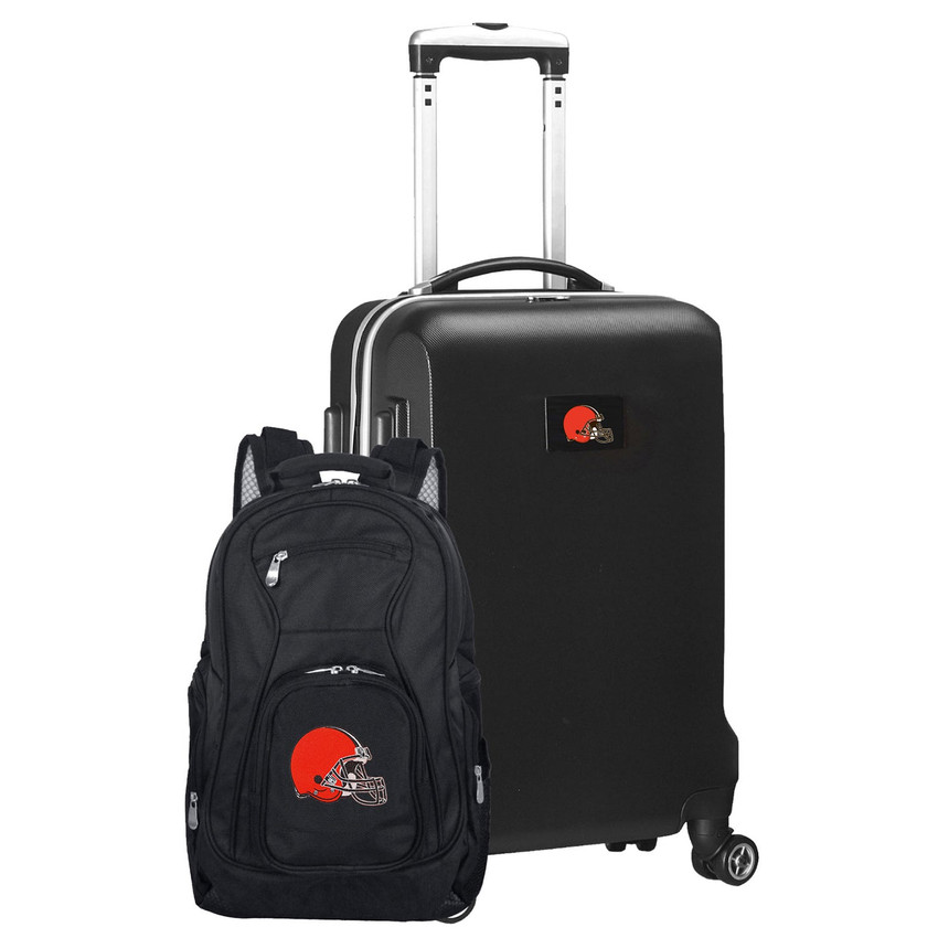 Cleveland Browns Deluxe 2 Piece Backpack & Carry-On Set