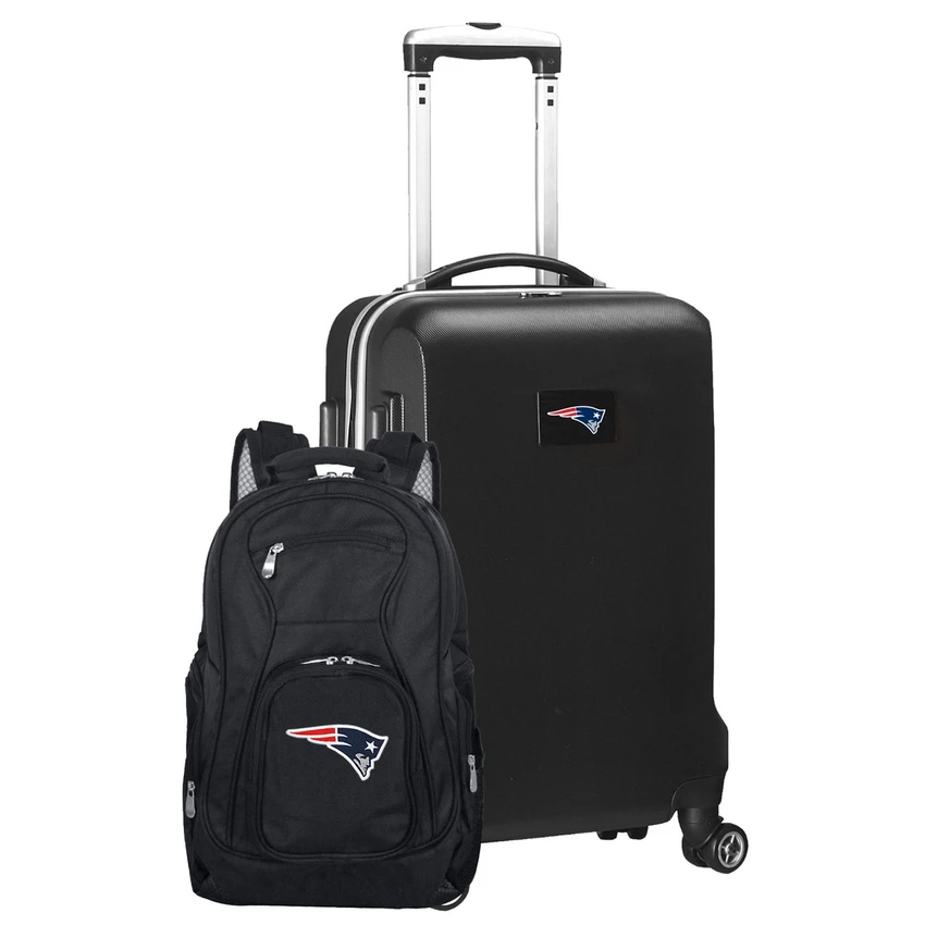 New England Patriots Deluxe 2 Piece Backpack & Carry-On Set