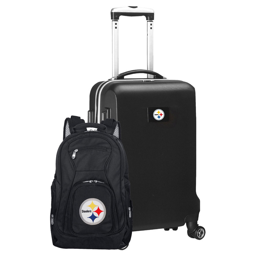 Pittsburgh Steelers Deluxe 2 Piece Backpack & Carry-On Set