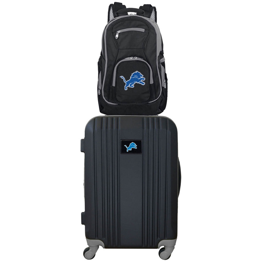 Detroit Lions Premium 2 Piece Backpack & Carry-On Set