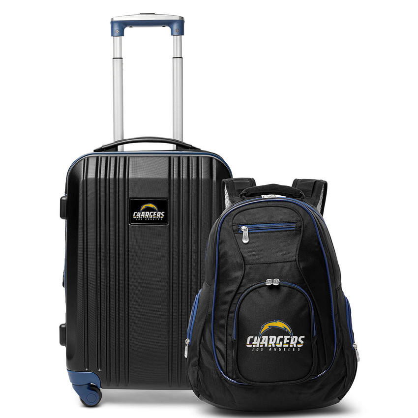 Los Angeles Chargers Premium 2 Piece Backpack & Carry-On Set