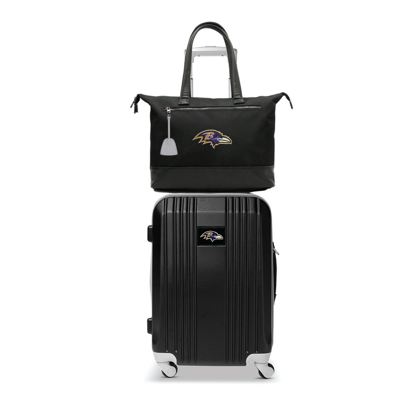 Baltimore Ravens Laptop Tote Bag and Luggage Set