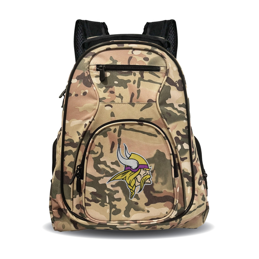 Minnesota Vikings 19" Premium Camo Laptop Backpack