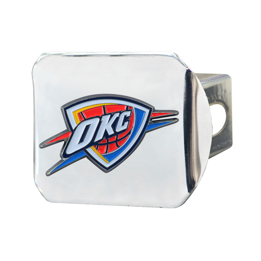 Oklahoma City Thunder Hitch Cover - 3D Color Emblem OKC Primary Logo