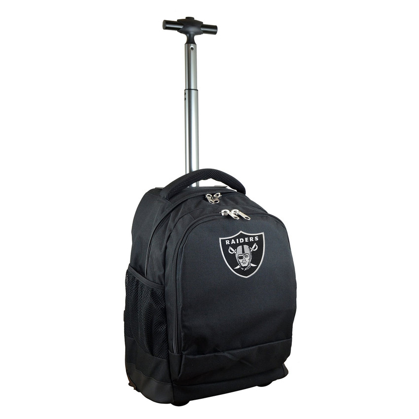 Las Vegas Raiders 19" Premium Wheeled Backpack - Black