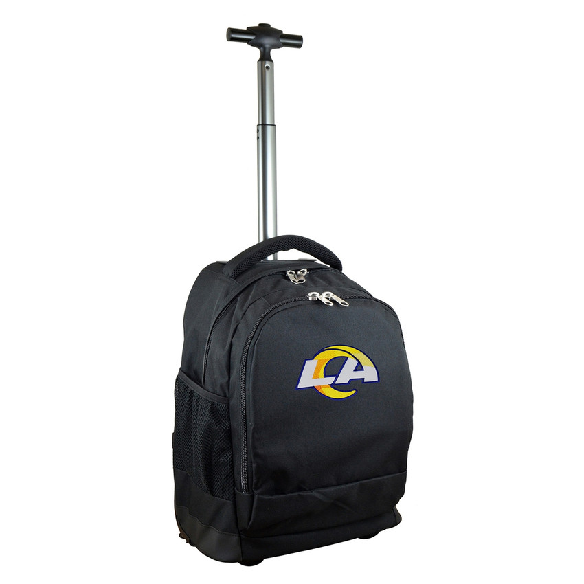 Los Angeles Rams 19" Premium Wheeled Backpack - Black