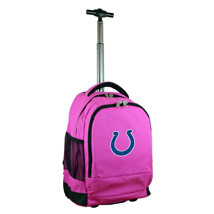 Indianapolis Colts 19" Premium Wheeled Backpack - Pink