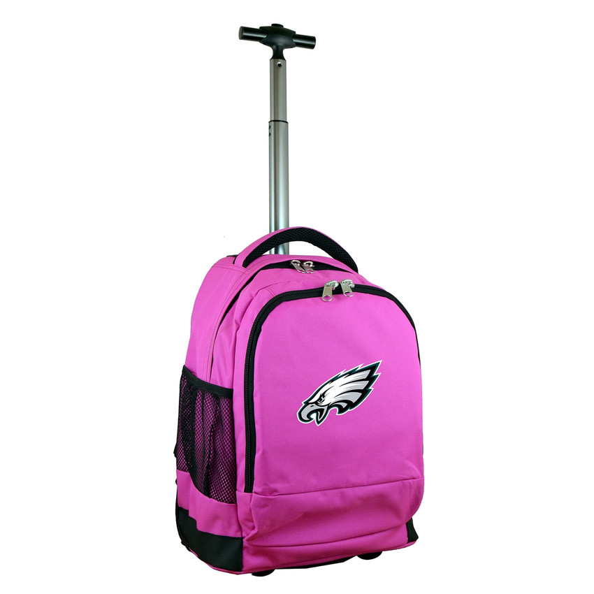 Philadelphia Eagles 19" Premium Wheeled Backpack - Pink