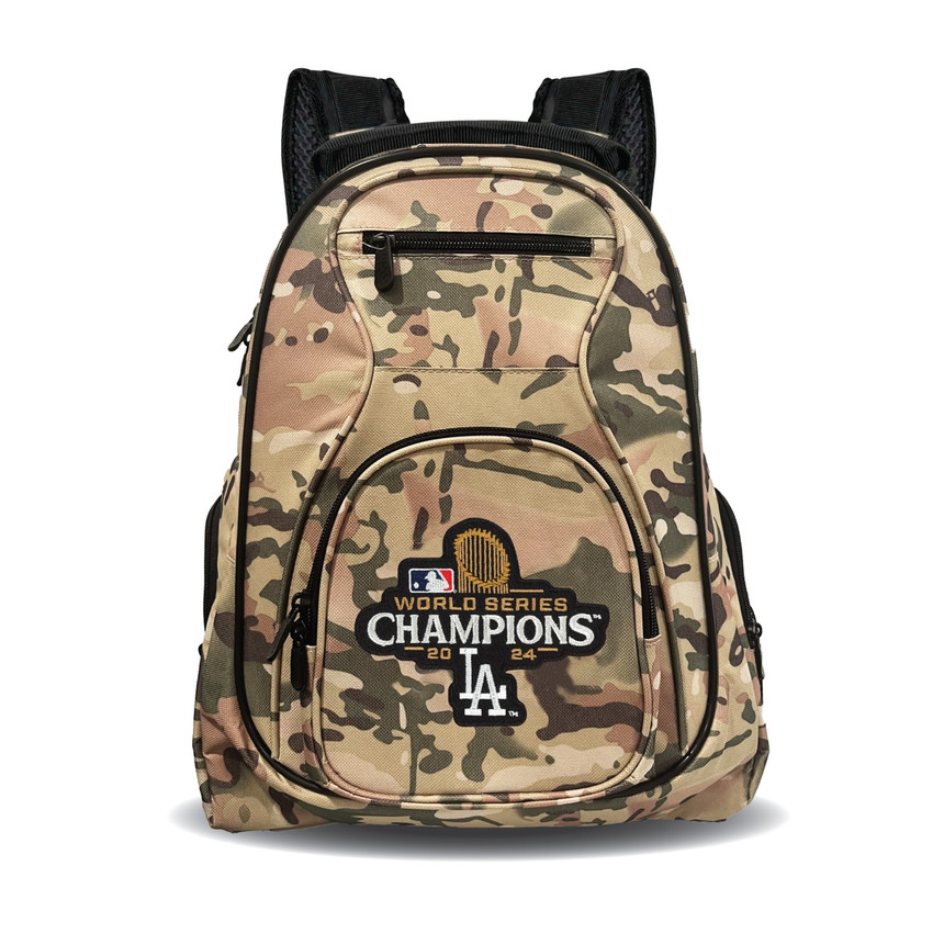 Los Angeles Dodgers 19" Premium Laptop Backpack Camo - 2024 World Champions