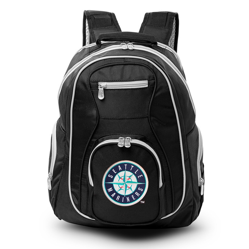 Seattle Mariners 19" Premium Laptop Backpack with Colored Trim