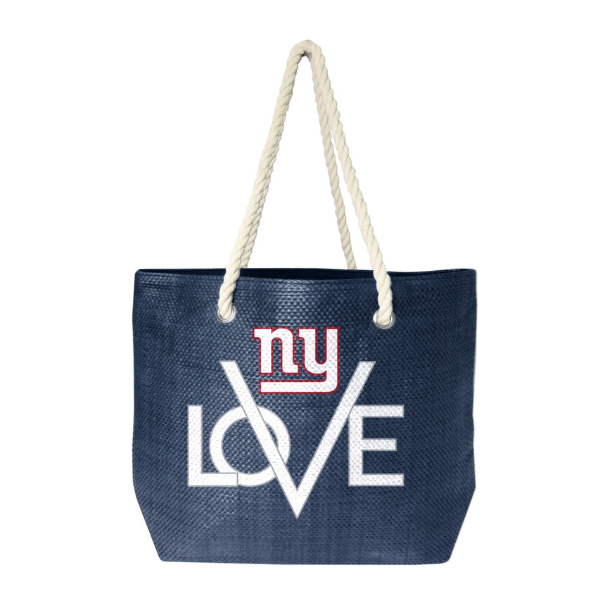 New York Giants Love Tote Bag NFL Fan Tote Travel Shopping Bag