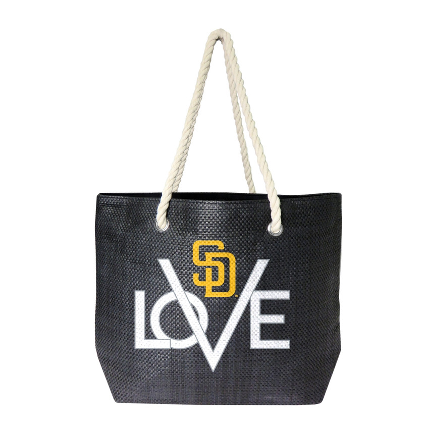San Diego Padres Love Tote Bag MLB Fan Tote Travel Shopping Bag