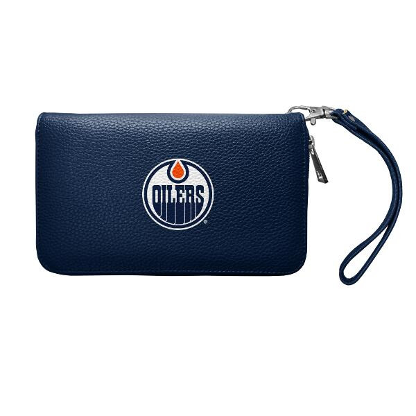 Edmonton Oilers Pebble Organizer Zip Wallet