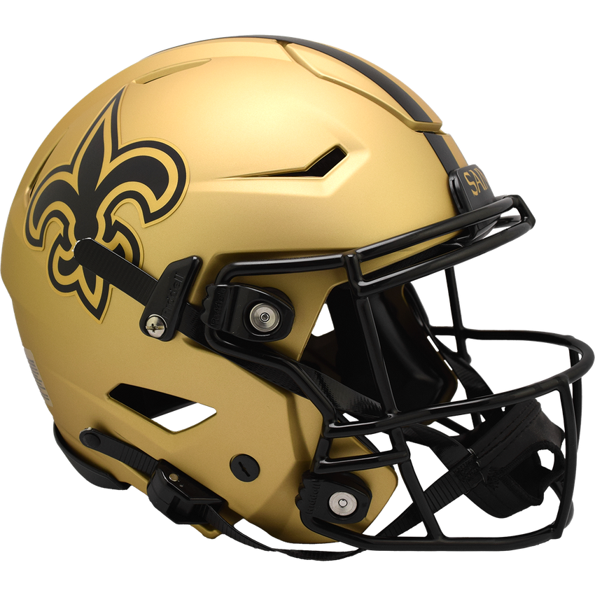 New Orleans Saints Helmet Riddell Authentic Full Size SpeedFlex Style Rave Alternate