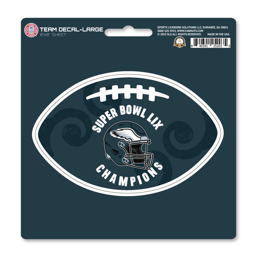 2024-25 Super Bowl LIX Champions - Philadelphia Eagles Large Decal