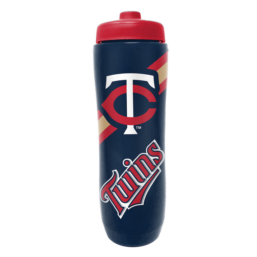 Minnesota Twins Squeezy Water Bottle Sports Drink Bottle Fan Gear