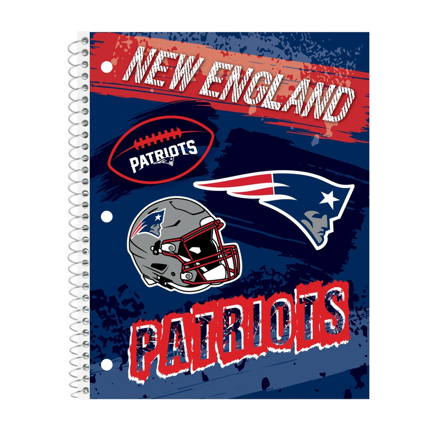 New England Patriots Spiral Notebook NFL School Office Writing Journal