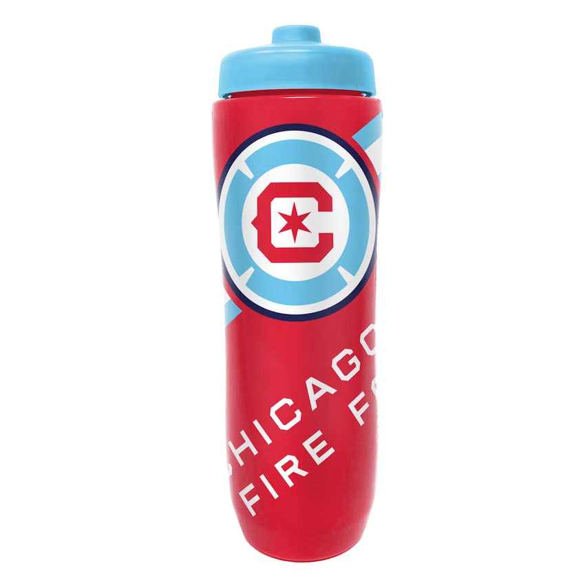 Chicago Fire Squeezy Water Bottle Sports Drink Bottle Fan Gear