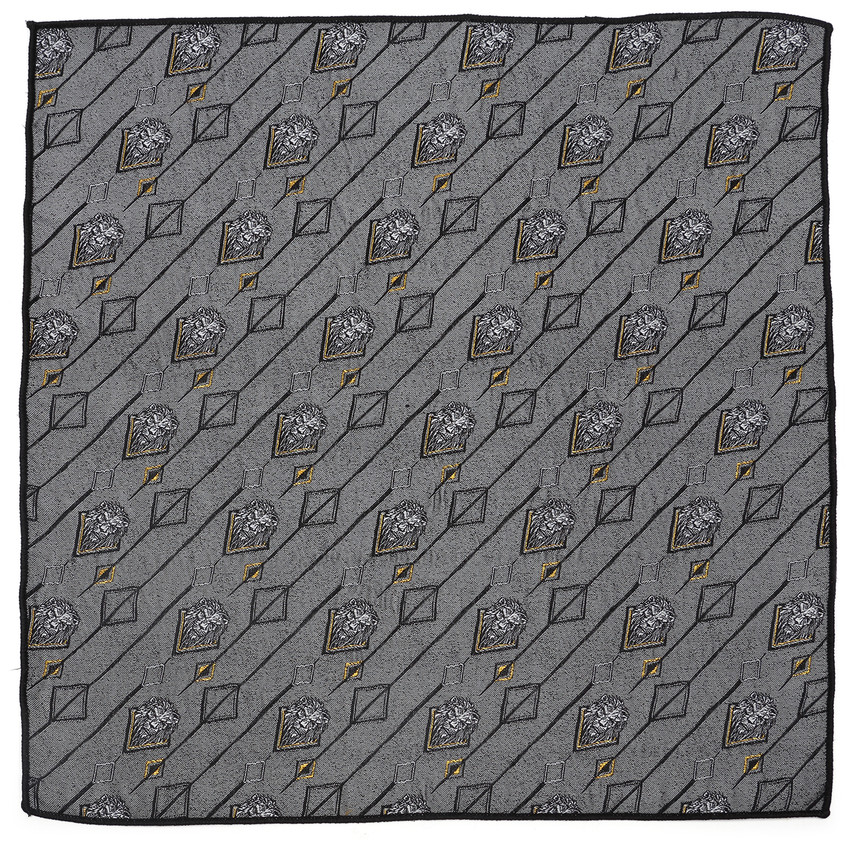 Scar Gray Pocket Square
