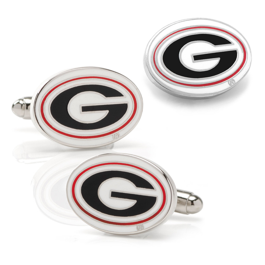 Georgia Bulldog Cufflinks and Lapel Pin Gift Set