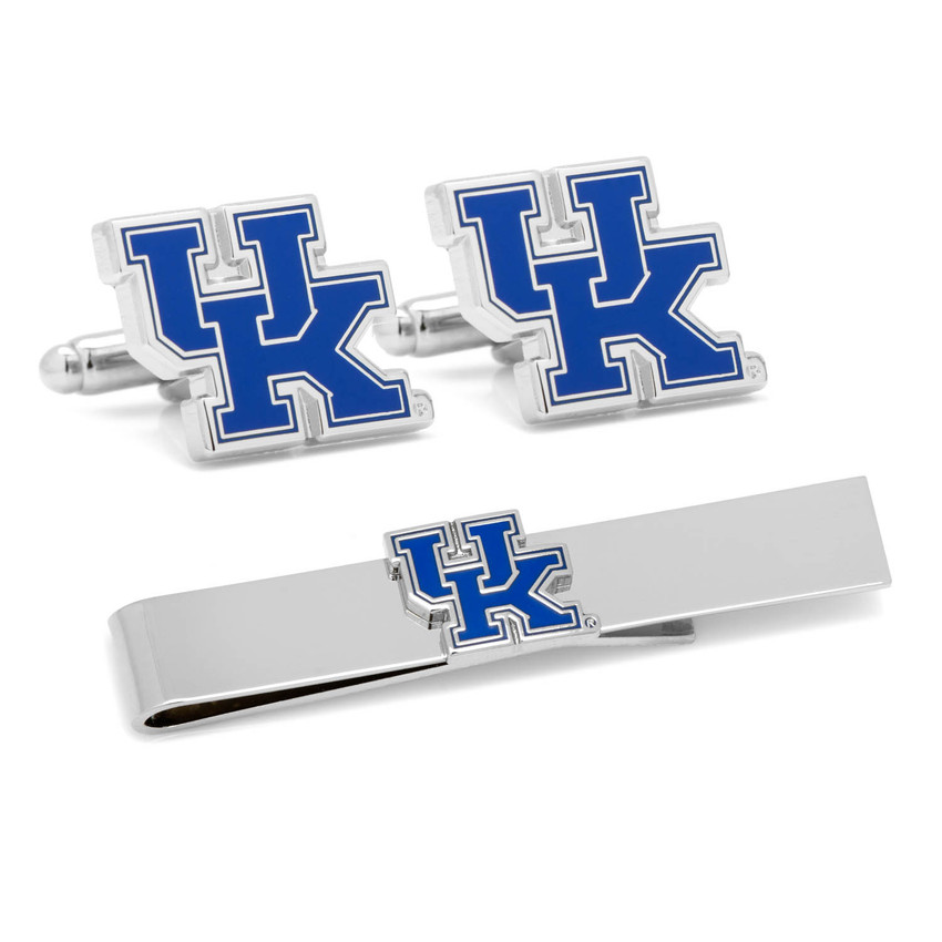 Kentucky Cufflinks and Tie Bar Gift Set