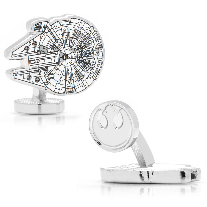 Millennium Falcon Blueprint Cufflinks