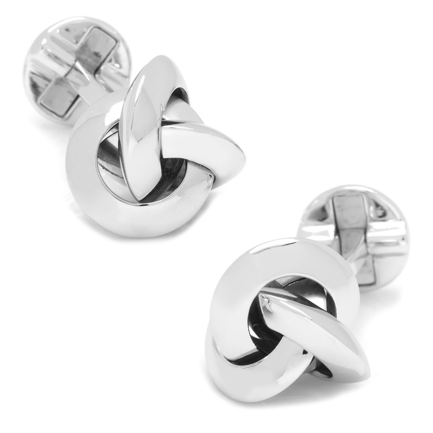 Sterling Silver Knot Cufflinks
