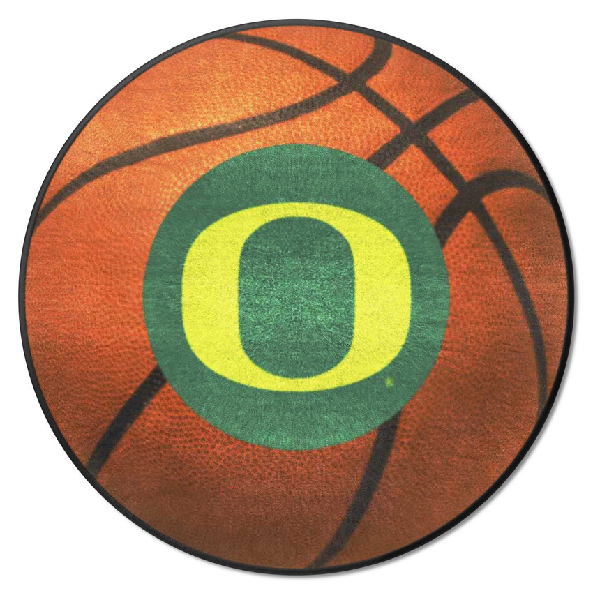 Oregon Ducks Basketball Rug - 27in. Diameter A