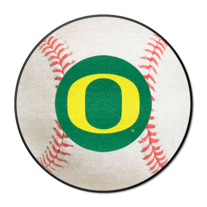 Oregon Ducks Baseball Rug - 27in. Diameter A