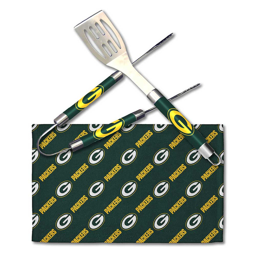 Green Bay Packers BBQ Grill Utensil Set