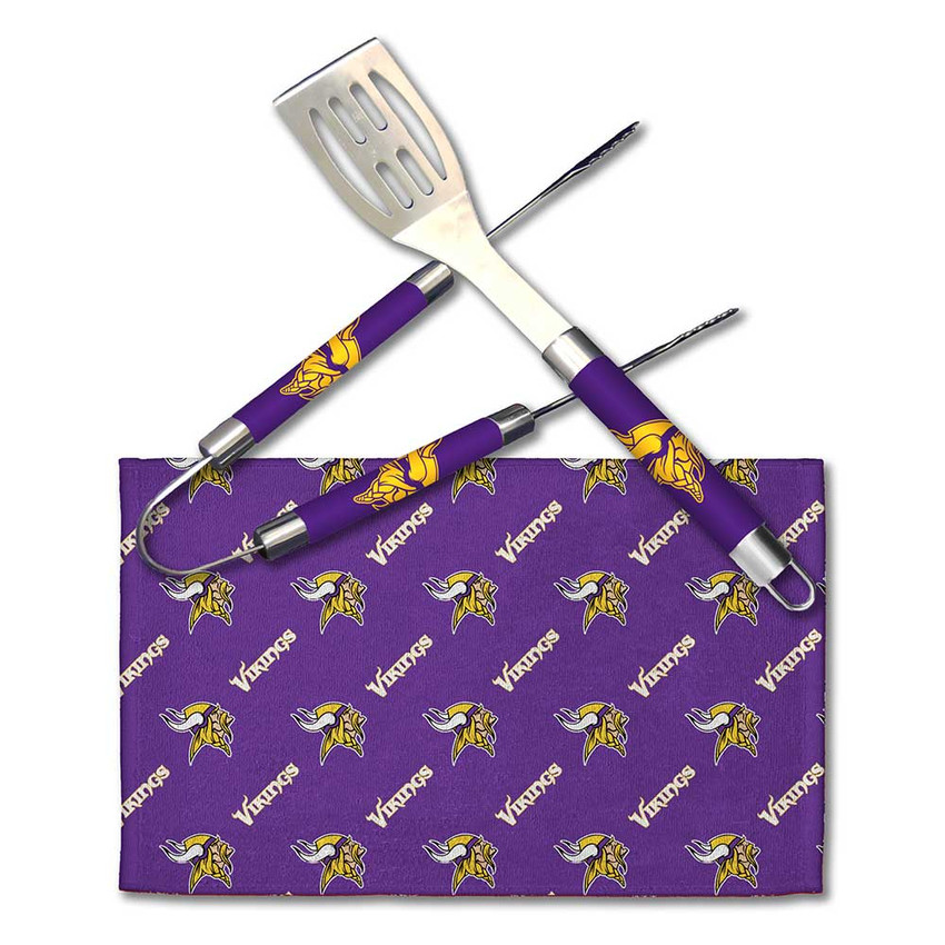 Minnesota Vikings BBQ Grill Utensil Set