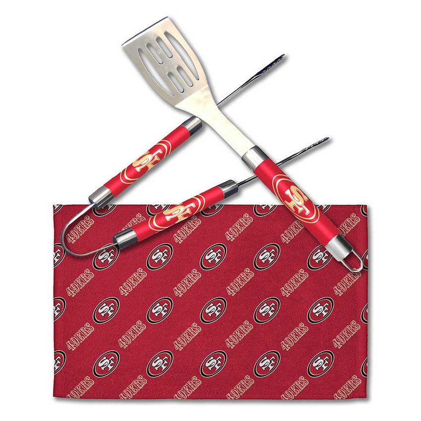 San Francisco 49ers BBQ Grill Utensil Set