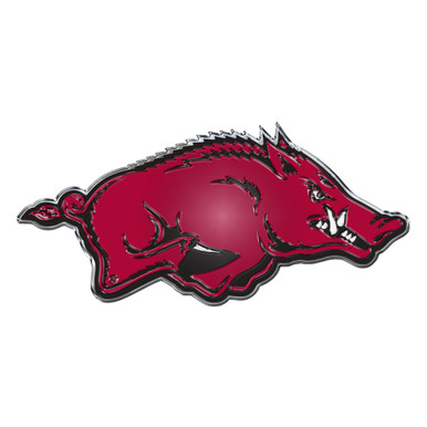 Arkansas Razorbacks Heavy Duty Aluminum Embossed Color Emblem | Sports ...