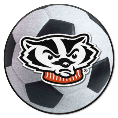 Wisconsin Badgers Soccer Ball Rug - 27in. Diameter | Sports Fans ...