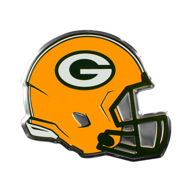 NFL - Green Bay Packers Embossed Helmet Emblem 3.25 x 3.25 - "Oval G
