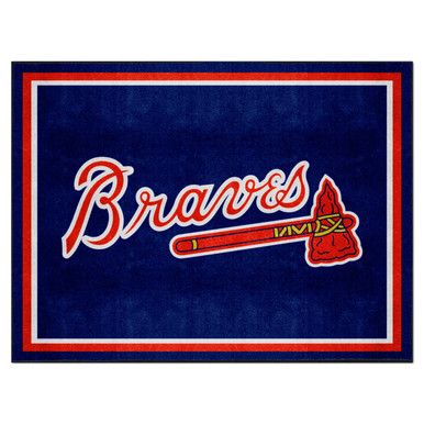 Atlanta Braves 8ft. x 10 ft. Plush Area Rug 