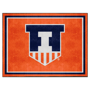 Illini Rug Illinois Illini 8ft. x 10 ft. Plush Area Rug | Sports Fans Merchandise