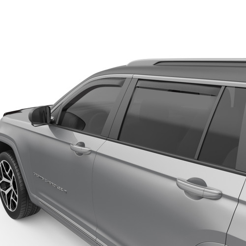 EGR 4pc Matte Finish In-channel Window Visors for Grand Cherokee (WL) - 573775 Photo - Mounted