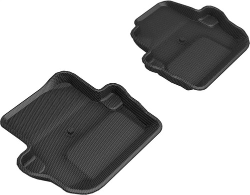 3D MAXpider 18-25 Jeep Wrangler Sport (JL) 2nd Row Floormats - Black - L1JP02021509 Photo - Primary